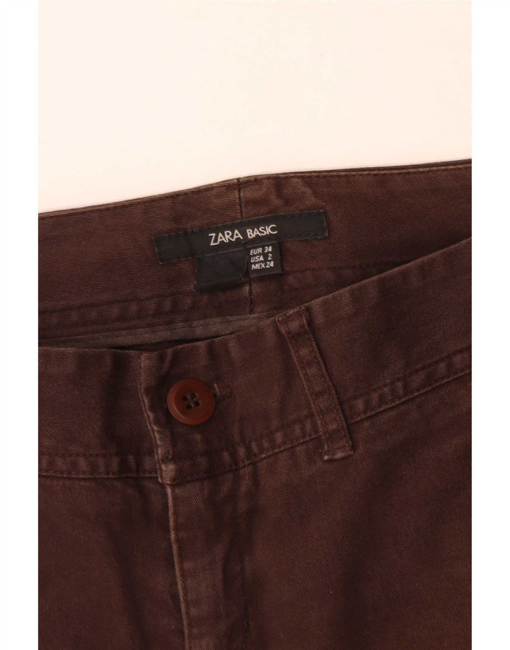 Zara Jeans Bootcut Feminino EU 34 2XS W24 L30 Marrom