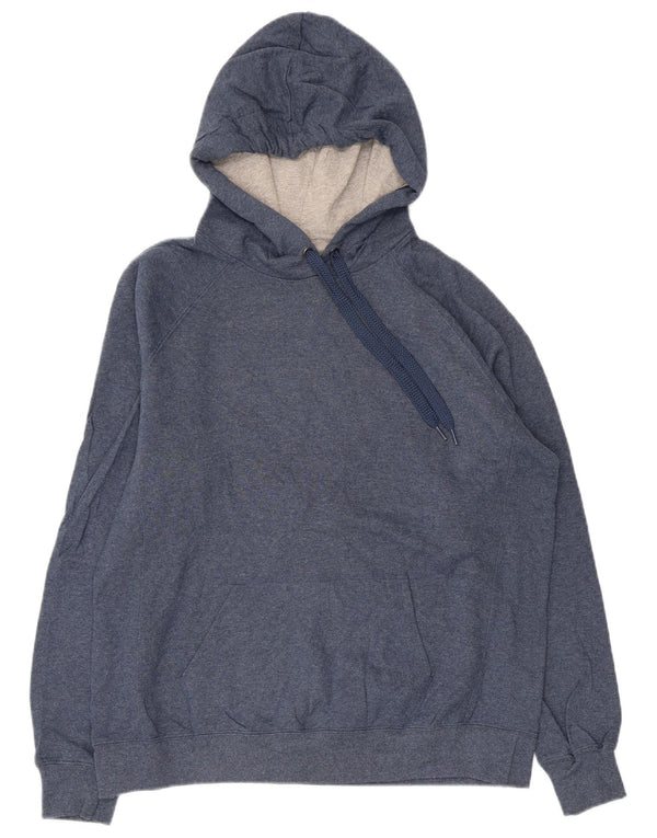 Jumper feminino com capuz ecológico Champion UK 18 XL algodão azul