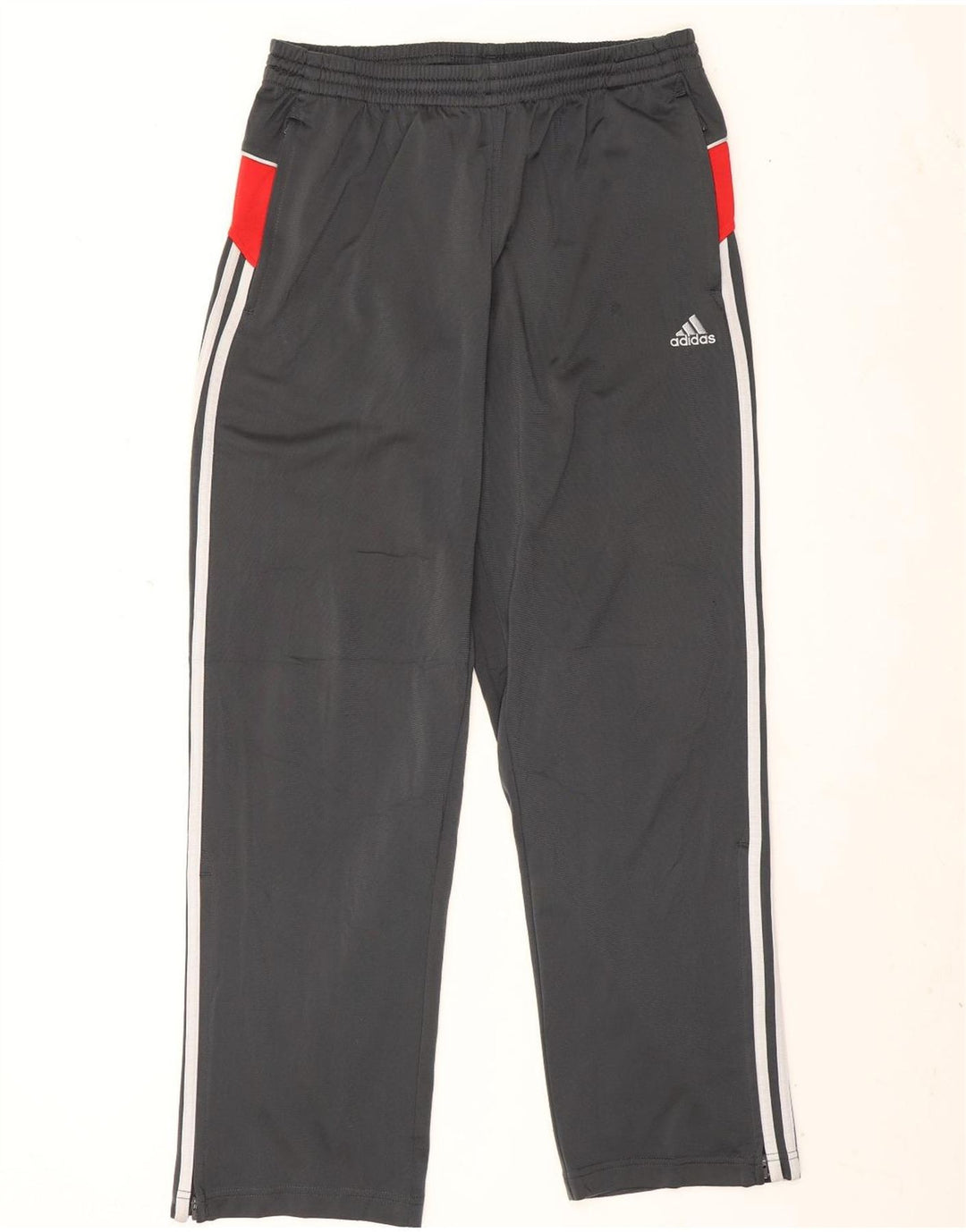 Calça de treino masculina Adidas UK 40/42 cinza médio colorblock poliéster