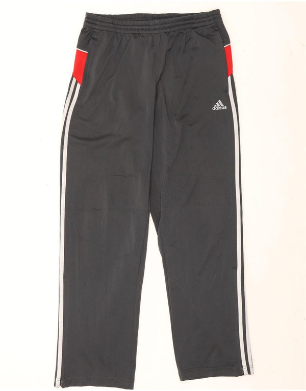 Calça de treino masculina Adidas UK 40/42 cinza médio colorblock poliéster