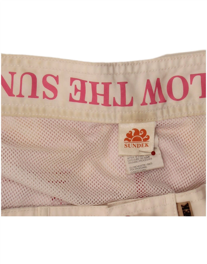Shorts de natação masculino Sundek grande poliéster floral rosa