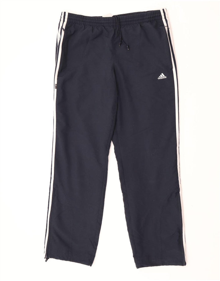 Calça de treino masculina Adidas médio azul marinho poliéster