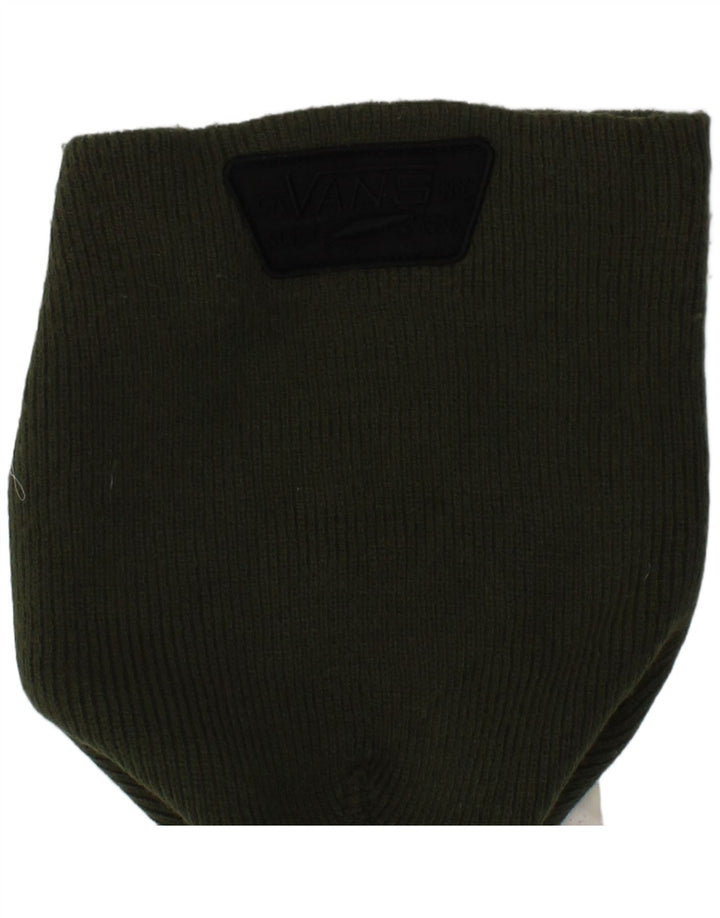 Vans Mens Knit Beanie Chapéu Tamanho Único Cáqui Acrílico Logotipo