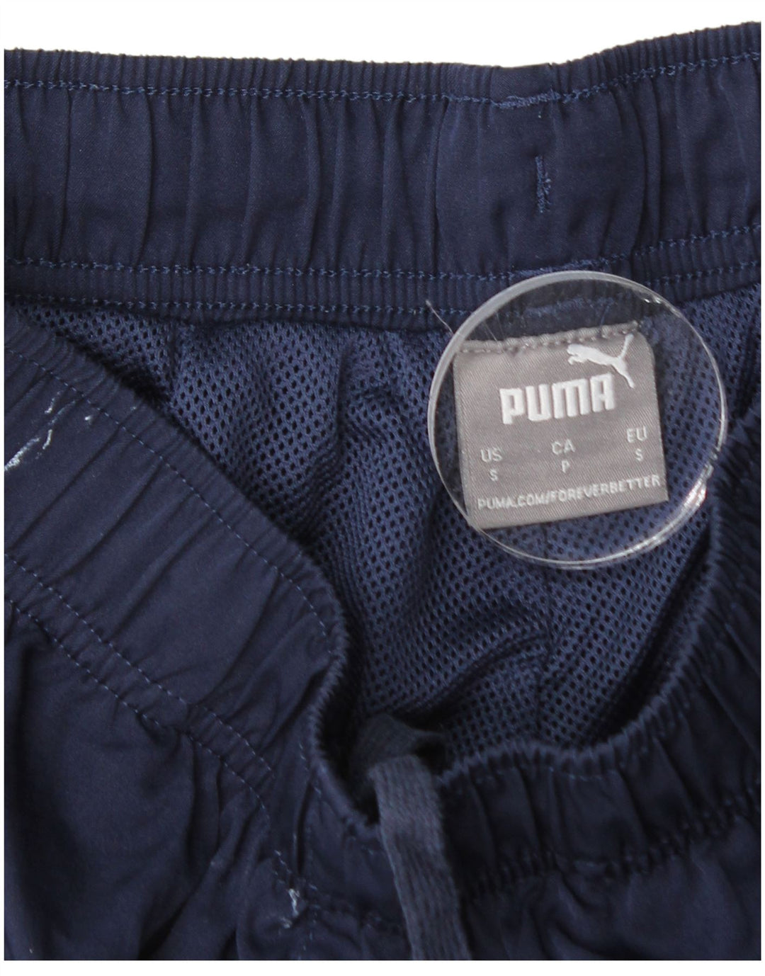 Calça de treino masculina PUMA joggers pequeno poliéster azul marinho