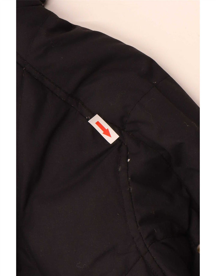 Jaqueta feminina acolchoada com capuz Helly Hansen Reino Unido 14 nylon preto médio