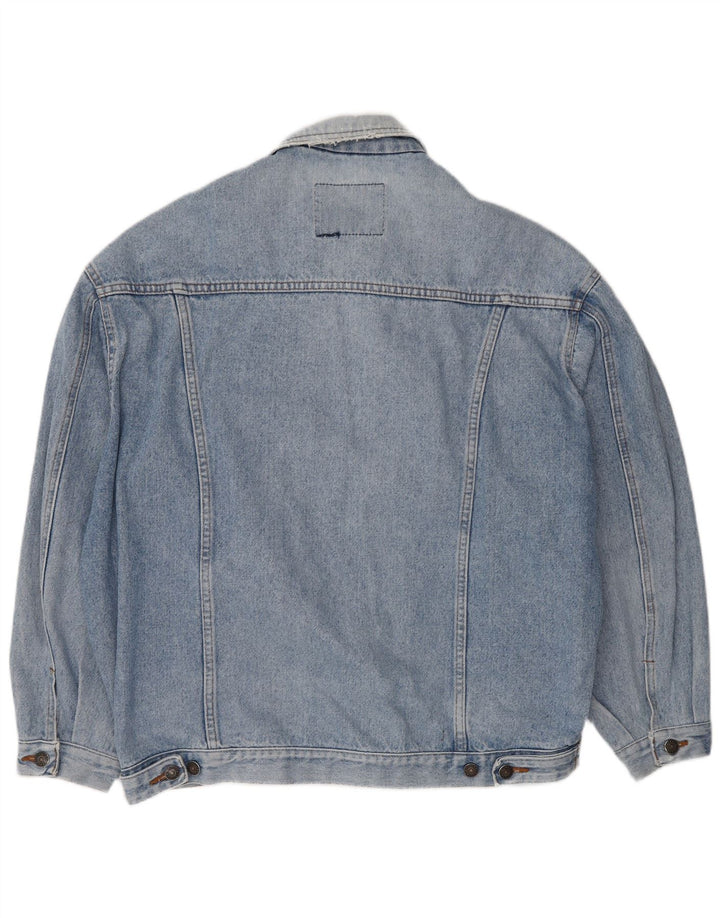 Jaqueta jeans masculina Casucci UK 40 grande algodão azul