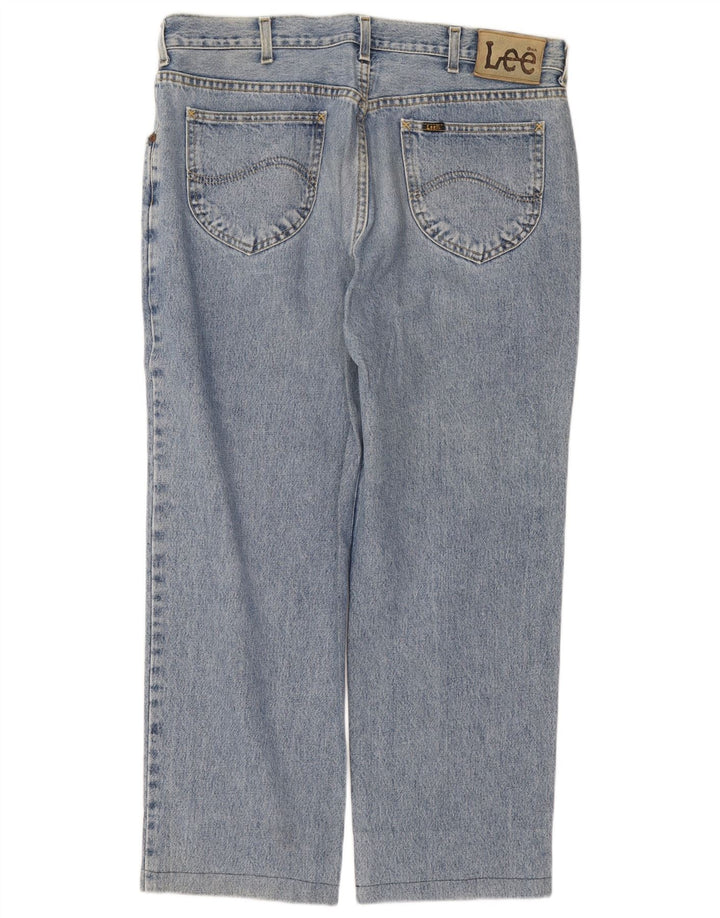 Lee Mens Chicago Straight Jeans W38 L27 Azul Algodão
