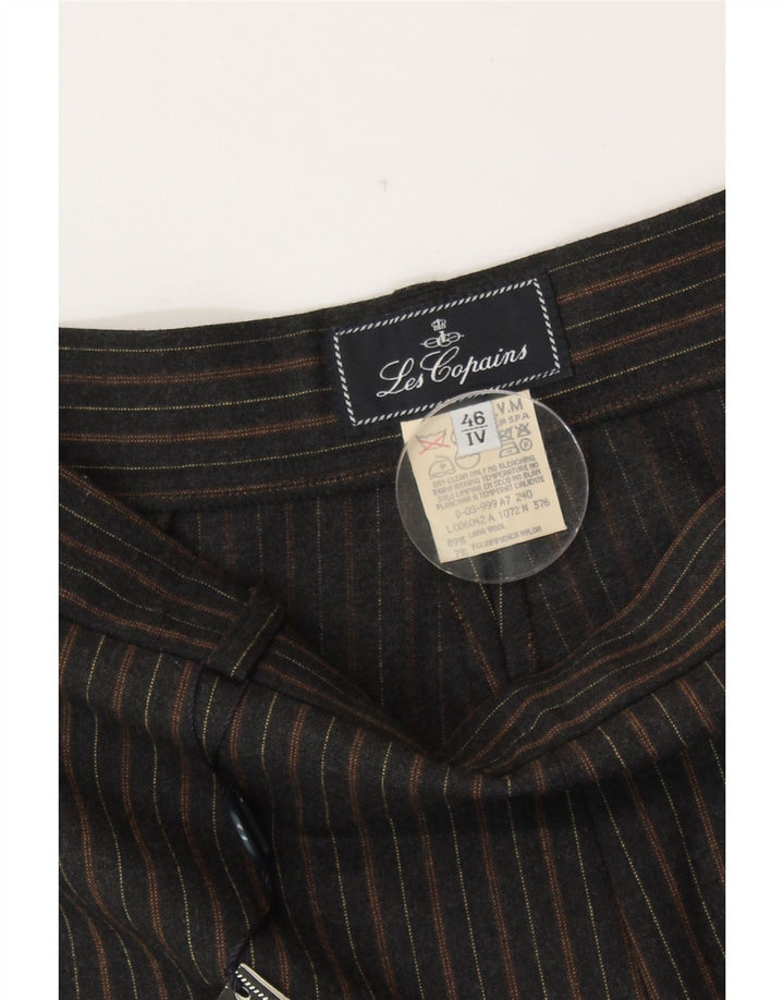 LES COPAINS Calça feminina casual de cintura alta IT 46 Grande W30 L33 preta