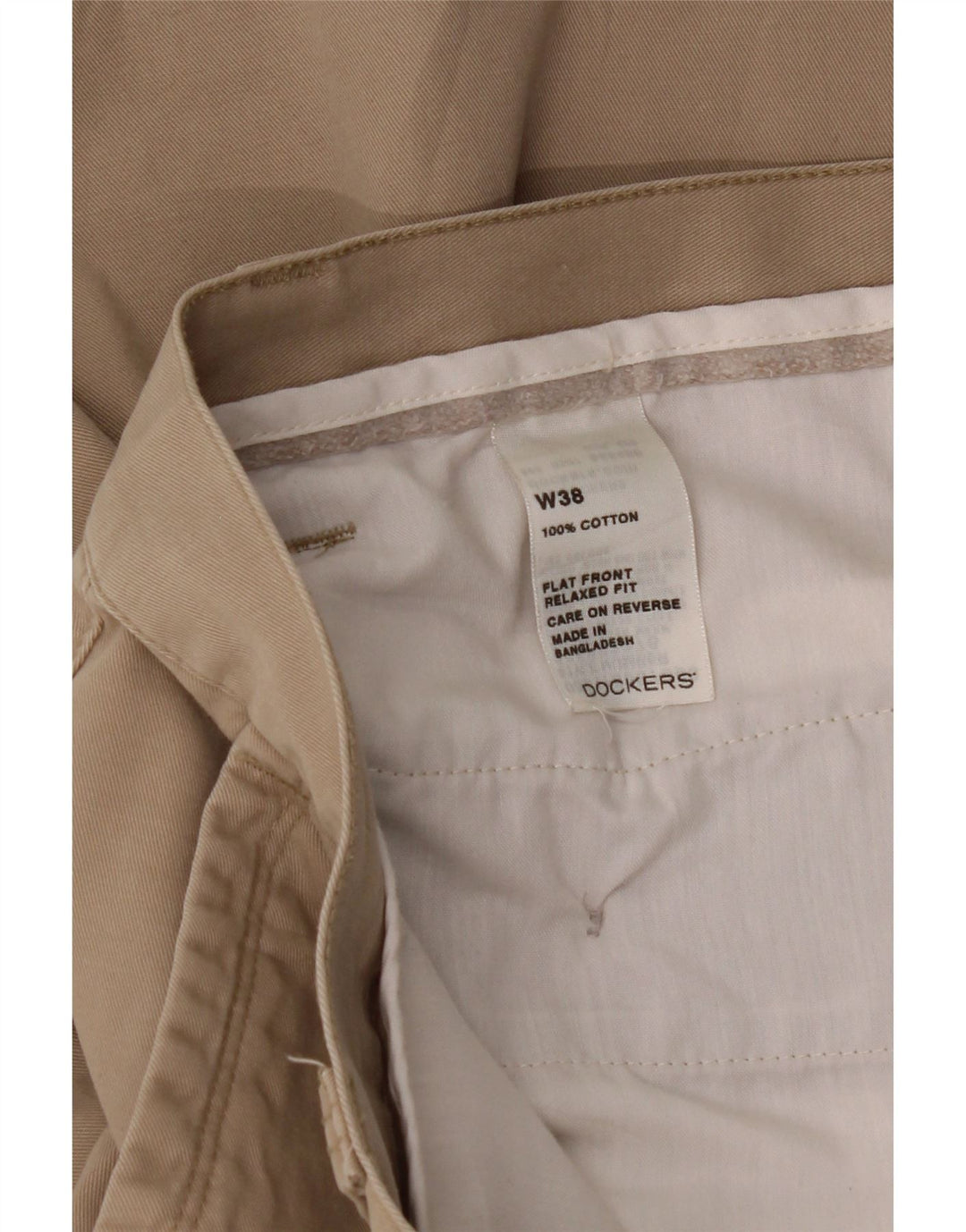 DOCKERS Mens Relaxed Fit Cargo Shorts W38 XL Beige Cotton Vintage Dockers and Second-Hand Dockers from Messina Hembry 