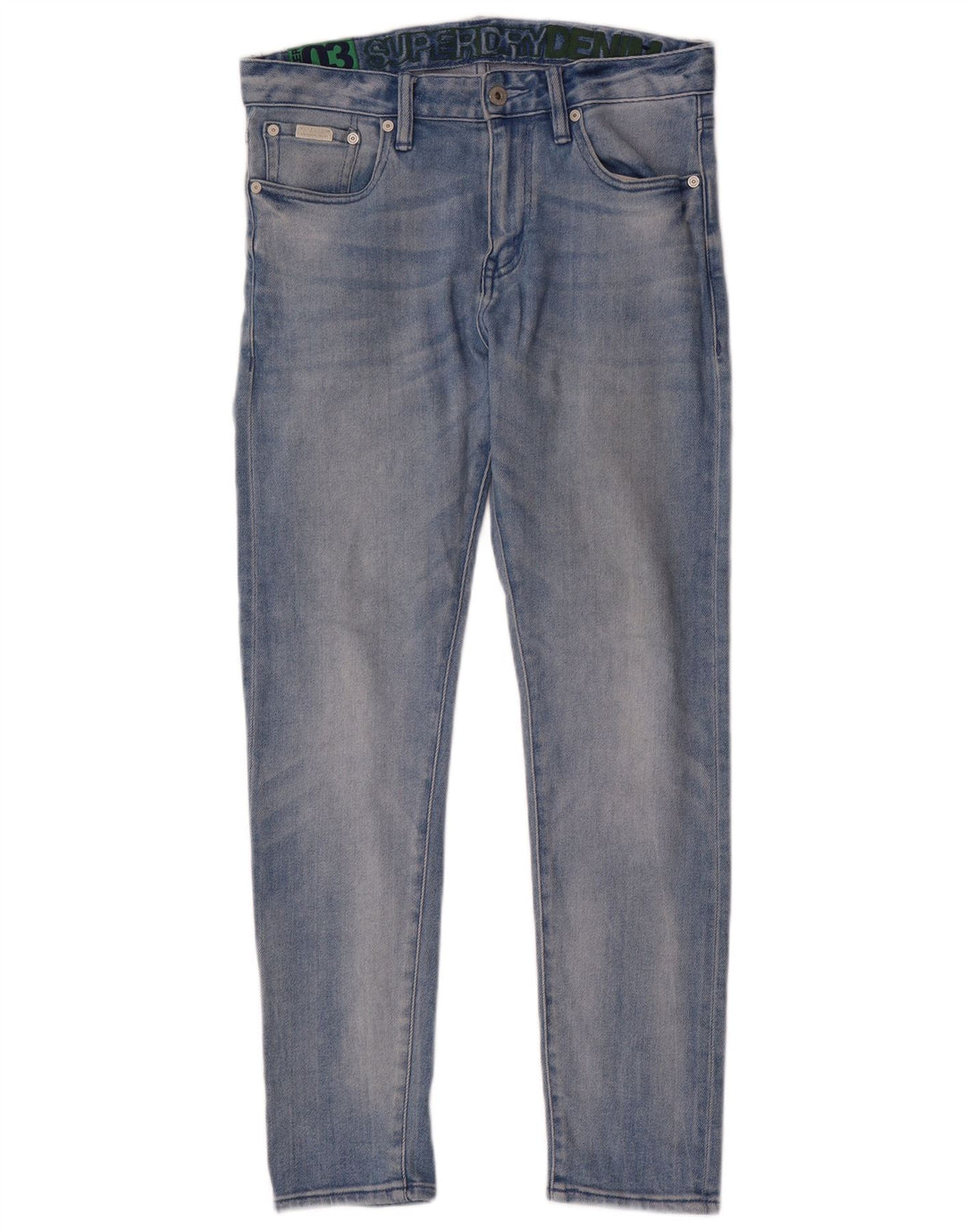 Jeans Superdry Masculino Slim W30 L30 Azul Algodão
