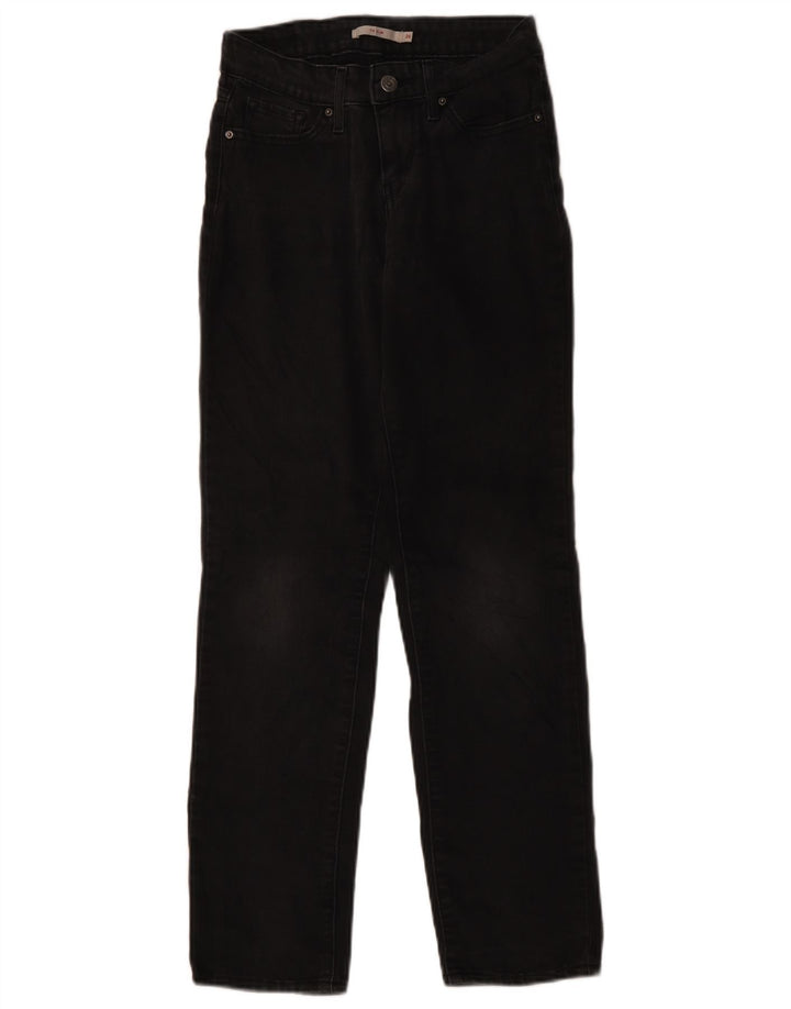 Calça jeans feminina Levi's 712 Slim W26 L29 algodão preto