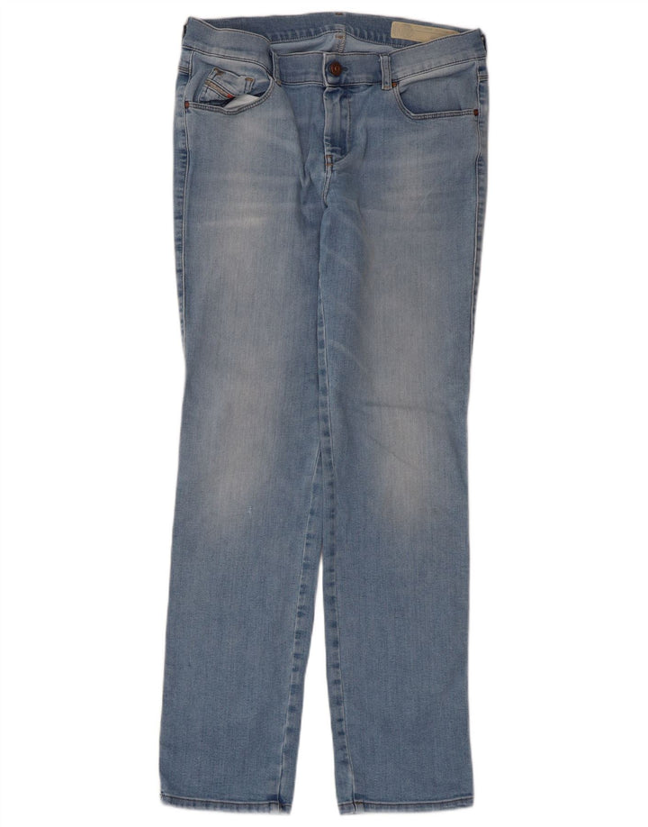 Diesel Masculino Sandy Regular Slim Straight Jeans W30 L32 Azul Algodão