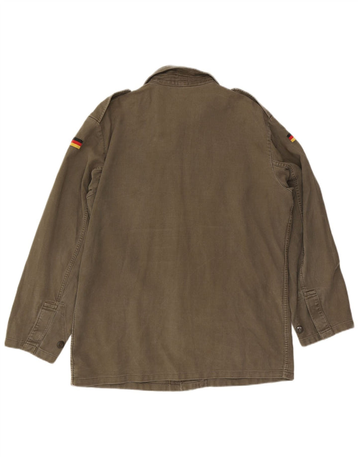 Jaqueta militar masculina vintage UK 40 grande exército verde