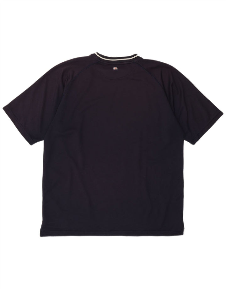 Camiseta masculina Reebok grande poliéster azul marinho