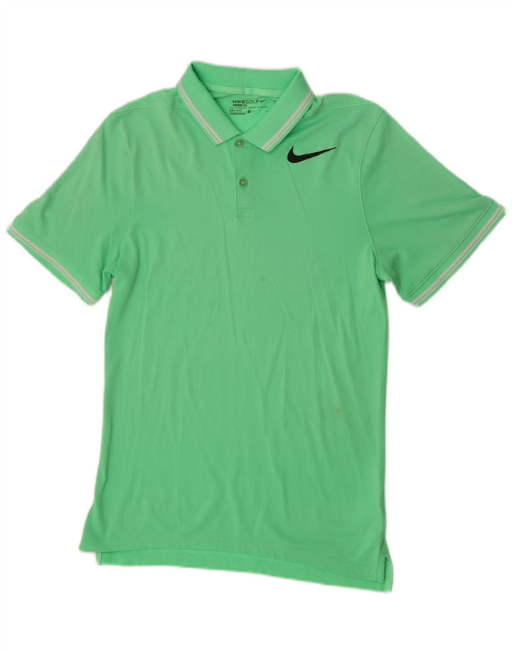 Camisa polo masculina Nike pequena verde poliéster esportiva