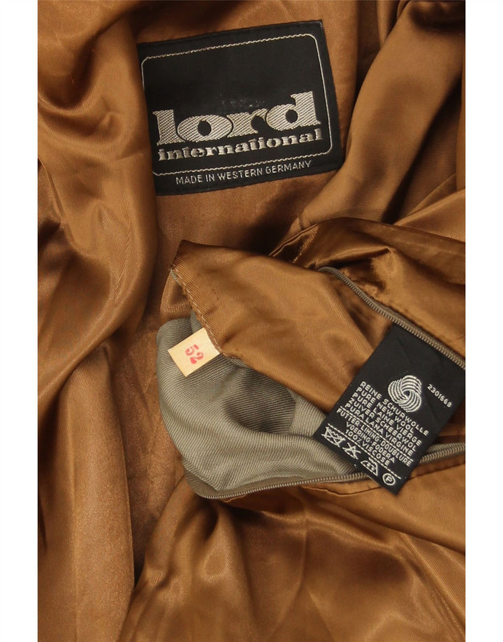 Lord Mens Overcoat IT 52 XL Bege Nova Lã