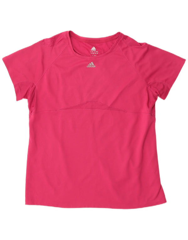 Camiseta Feminina Adidas Top UK 18 XL Rosa Poliéster