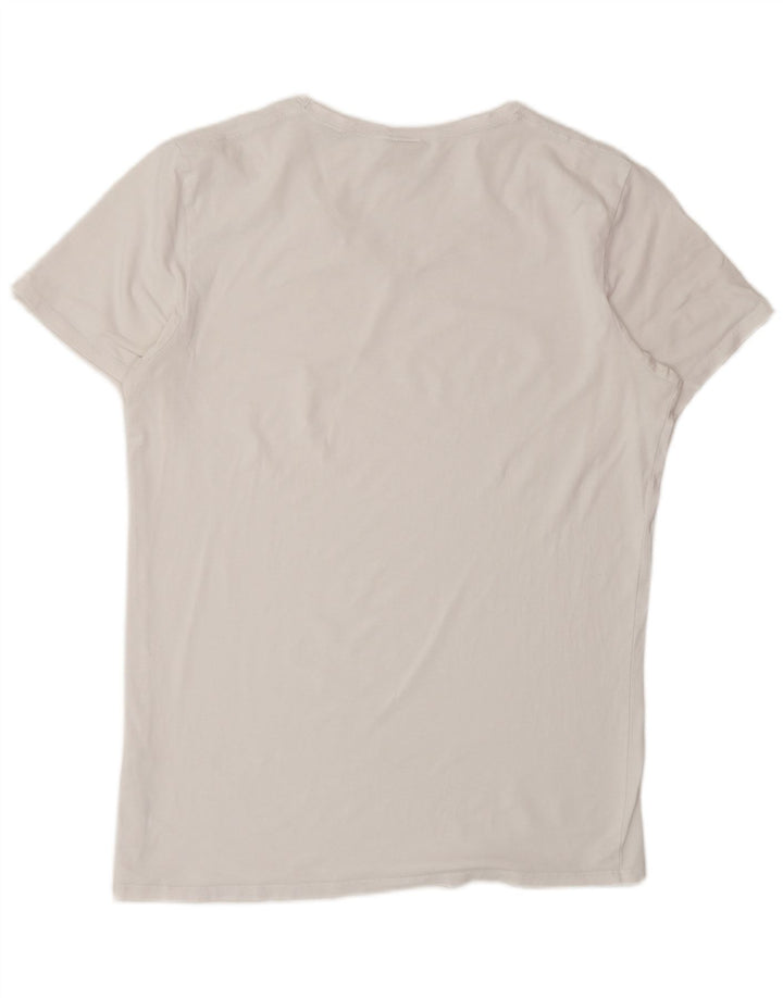Camiseta masculina Scotch & Soda grande branca