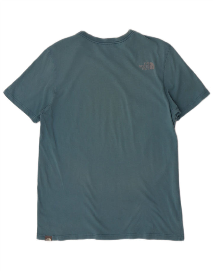 Camiseta gráfica masculina The North Face azul médio