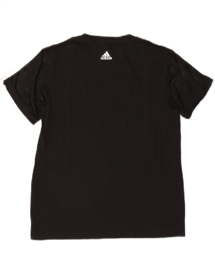 Camiseta feminina Adidas UK 8/10 pequena poliéster preta