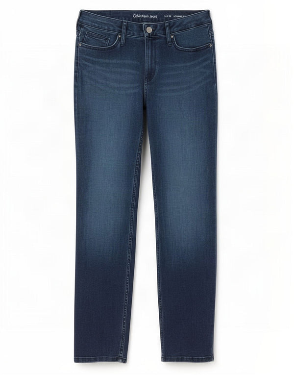 Calvin Klein Jeans Feminino Ultimate Skinny EUA 12 Grande W30 L30 Azul Marinho