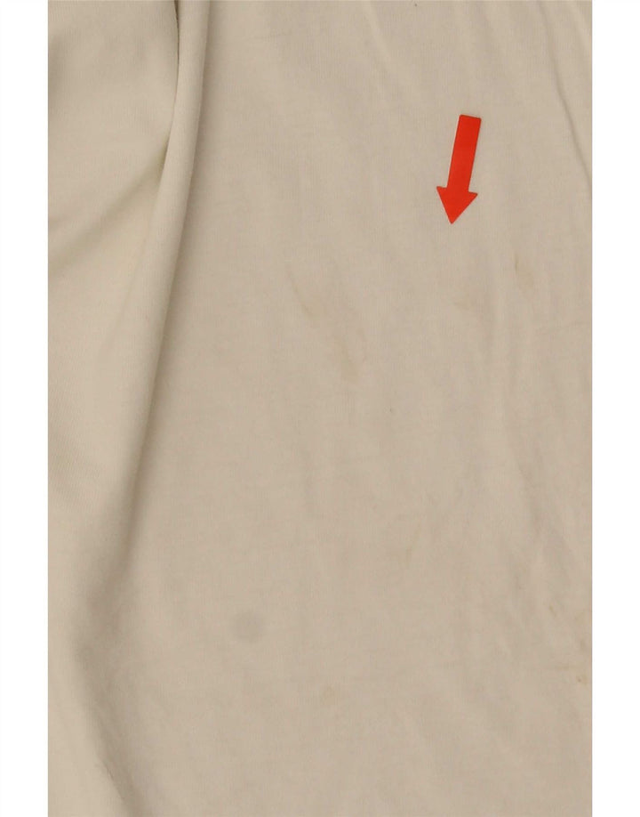 Puma Mens Graphic T-Shirt Top Pequeno Algodão Branco