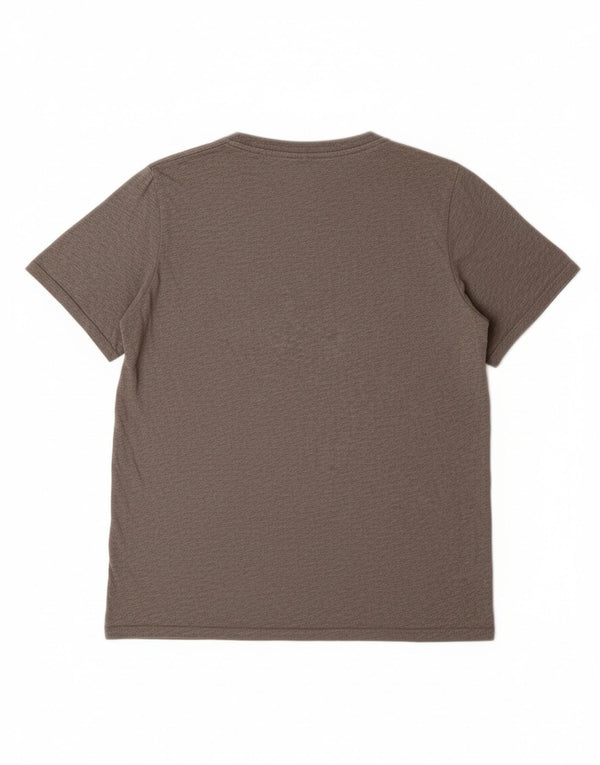 Camiseta NIKE masculina com corte atlético gráfico 12-13 anos grande algodão cinza