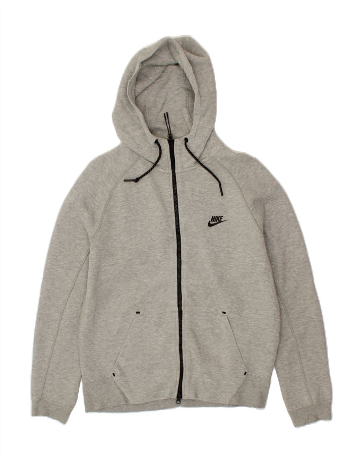 NIKE Womens Zip Hoodie Sweater UK 16 Large Grey Cotton Vintage Nike and Second-Hand Nike from Messina Hembry 
