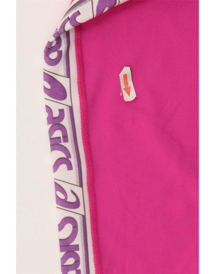 Calça feminina Asics Graphic Tracksuit UK 12 Medium Pink Colourblock