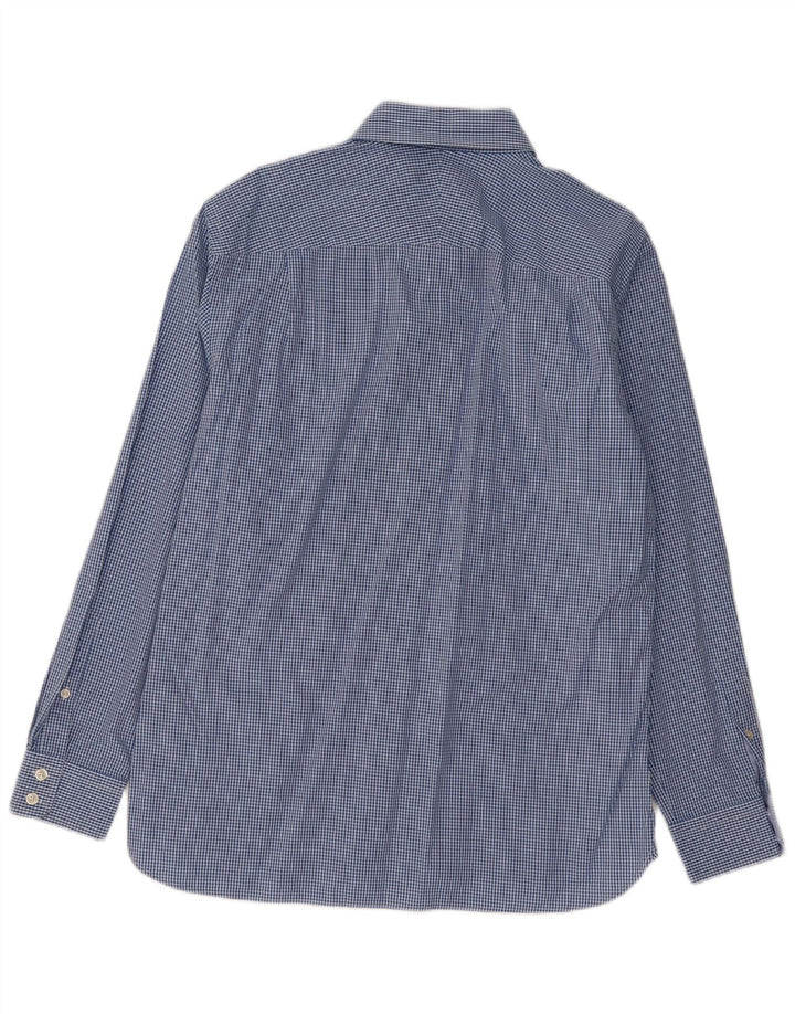 Camisa masculina Jaeger tamanho 16 grande azul guingão