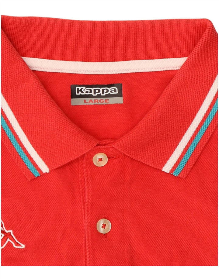 Camisa polo masculina Kappa grande vermelha