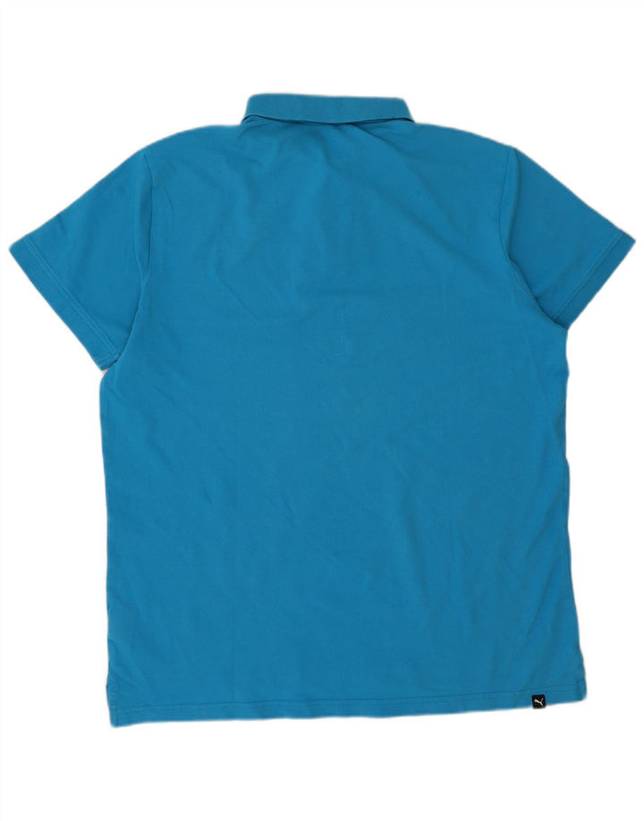 Camisa polo masculina Puma XL azul algodão