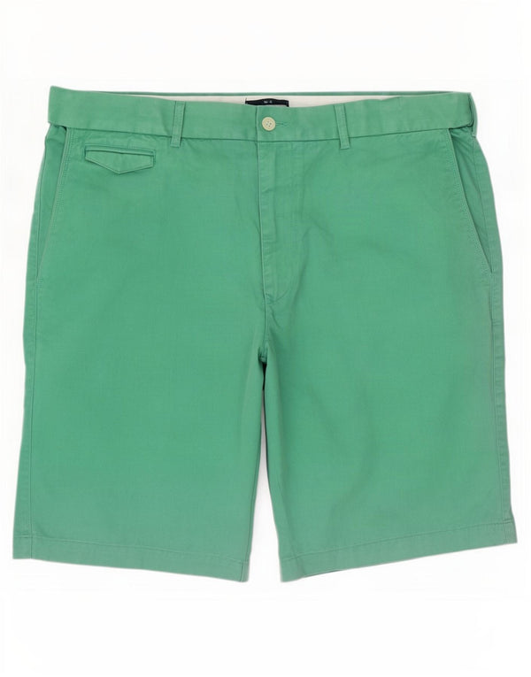 Marks & Spencer Mens Chino Shorts W40 XL Green Cotton