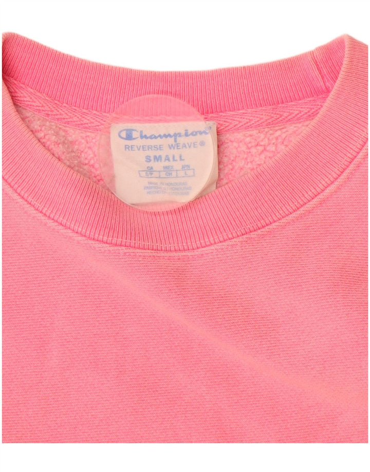 Jumper de moletom feminino Champion Reverse Weave Oversized Reino Unido 10 pequeno rosa