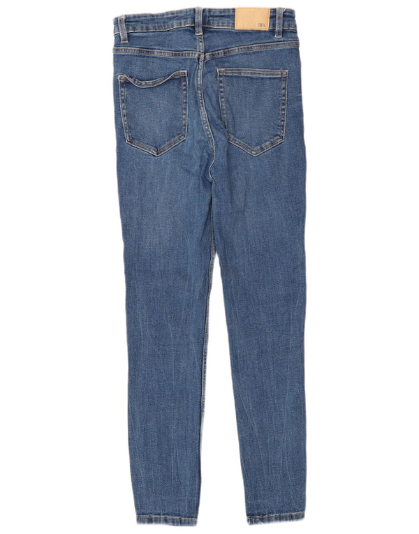 Zara Jeans Skinny Feminino EU 40 Médio W30 L27 Azul