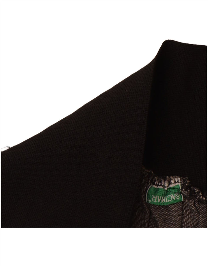 Saia jeans feminina VINTAGE W28 cinza médio