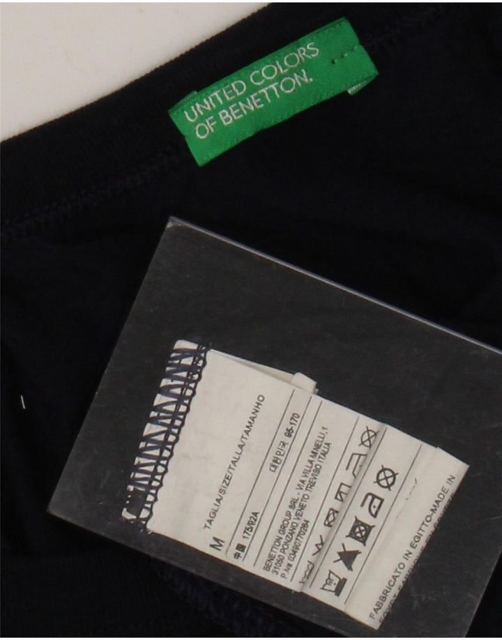 Top gráfico masculino BENETTON manga comprida médio algodão azul marinho