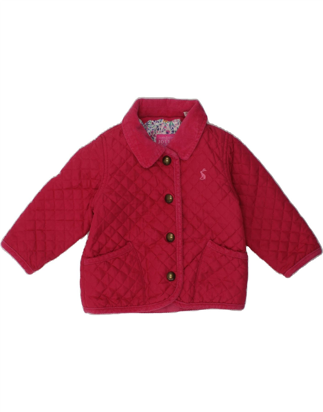JOULES Baby Girls Quilted Jacket 6-9 Months Pink Polyester | Vintage Joules | Thrift | Second-Hand Joules | Used Clothing | Messina Hembry 