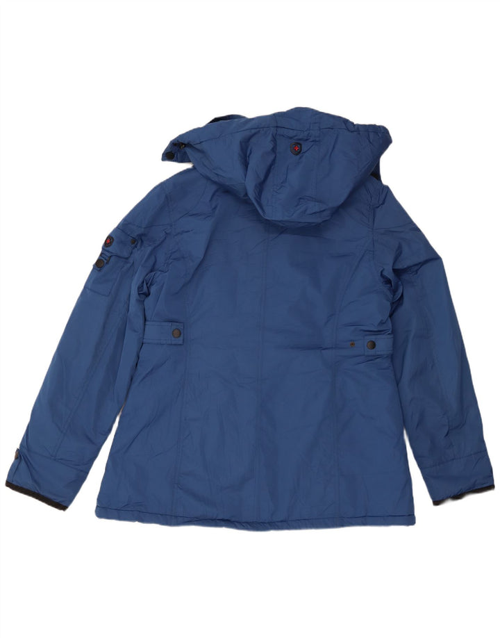 Jaqueta feminina acolchoada com capuz Wellensteyn UK 20 2XL azul poliamida