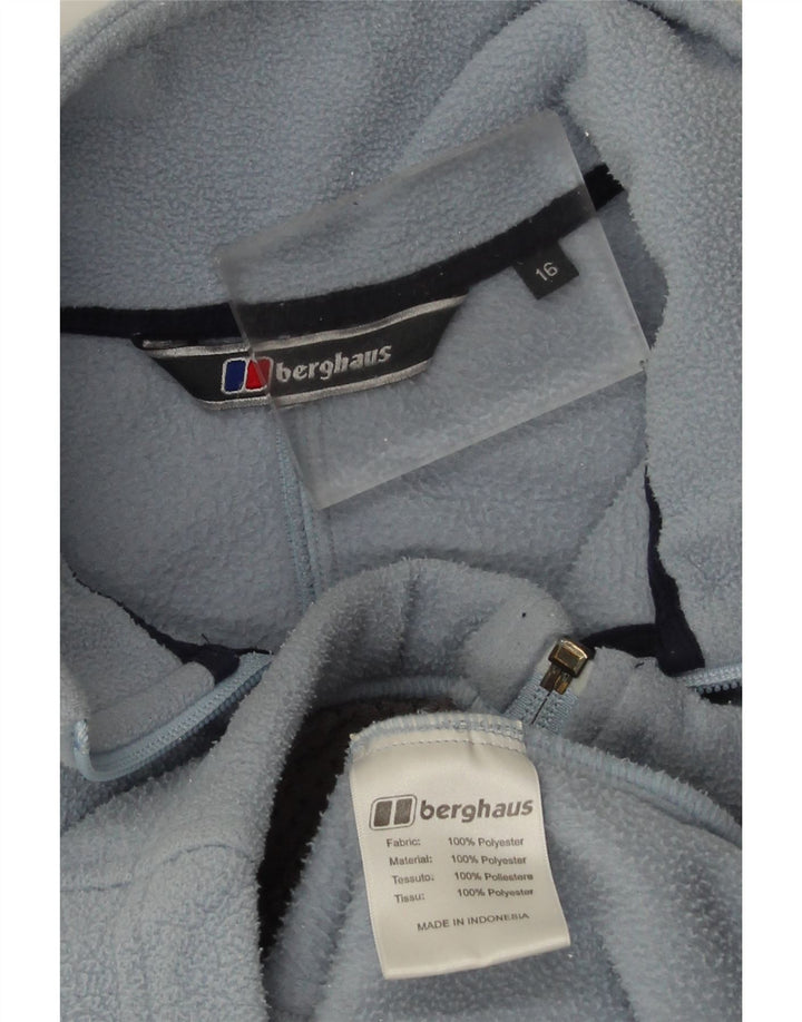Jumper de lã feminino Berghaus UK 16 grande azul poliéster