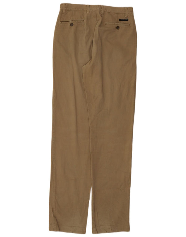 MARLBORO CLASSICS Mens Straight Casual Trousers IT 44 XS W28 L33 Beige