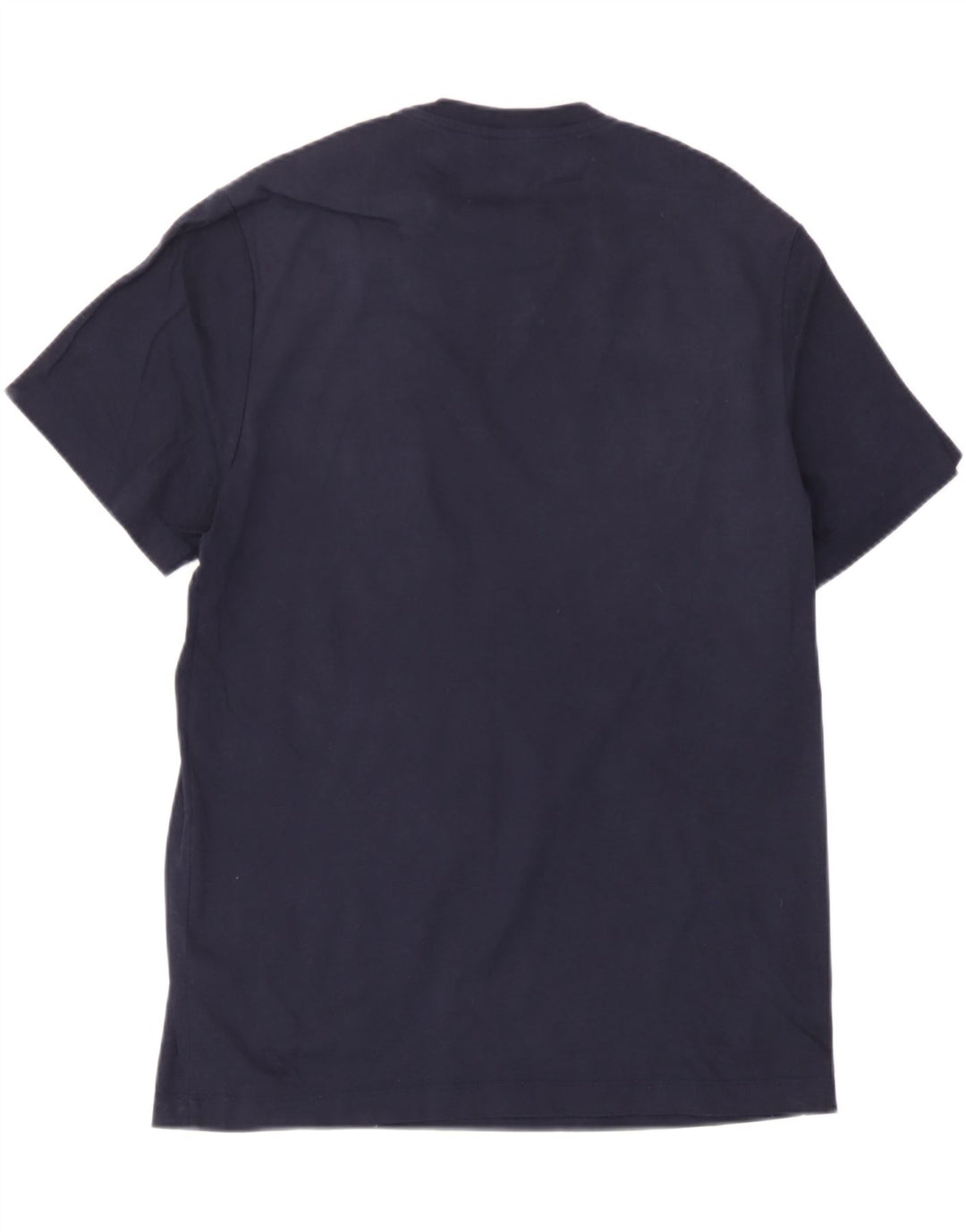 Camiseta masculina Massimo Dutti Top médio algodão azul marinho