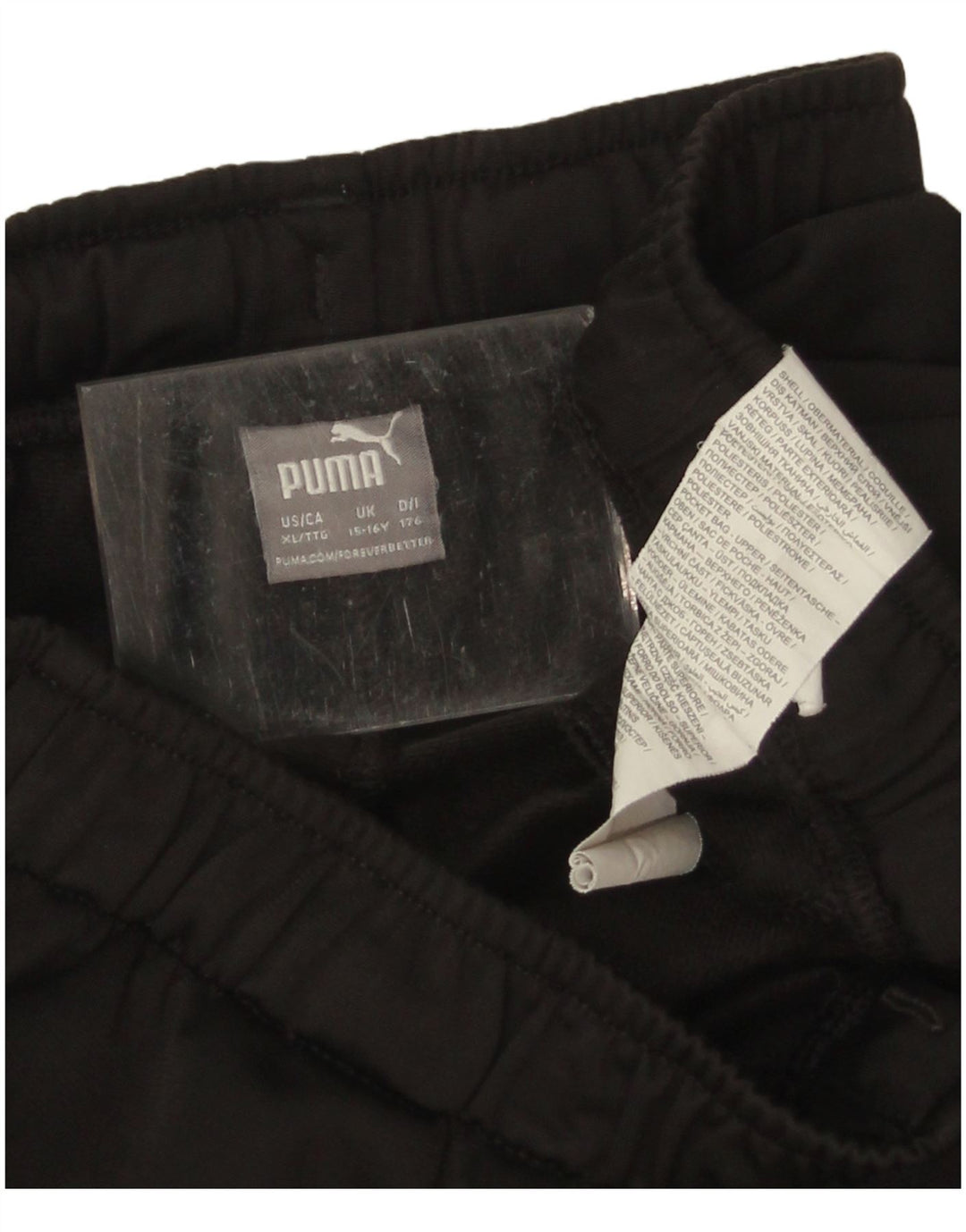 Calças de treino Puma Menino 15-16 Anos Preto Poliéster