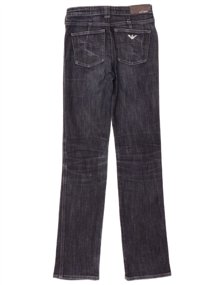 Jeans retos femininos Armani W26 L32 algodão azul marinho