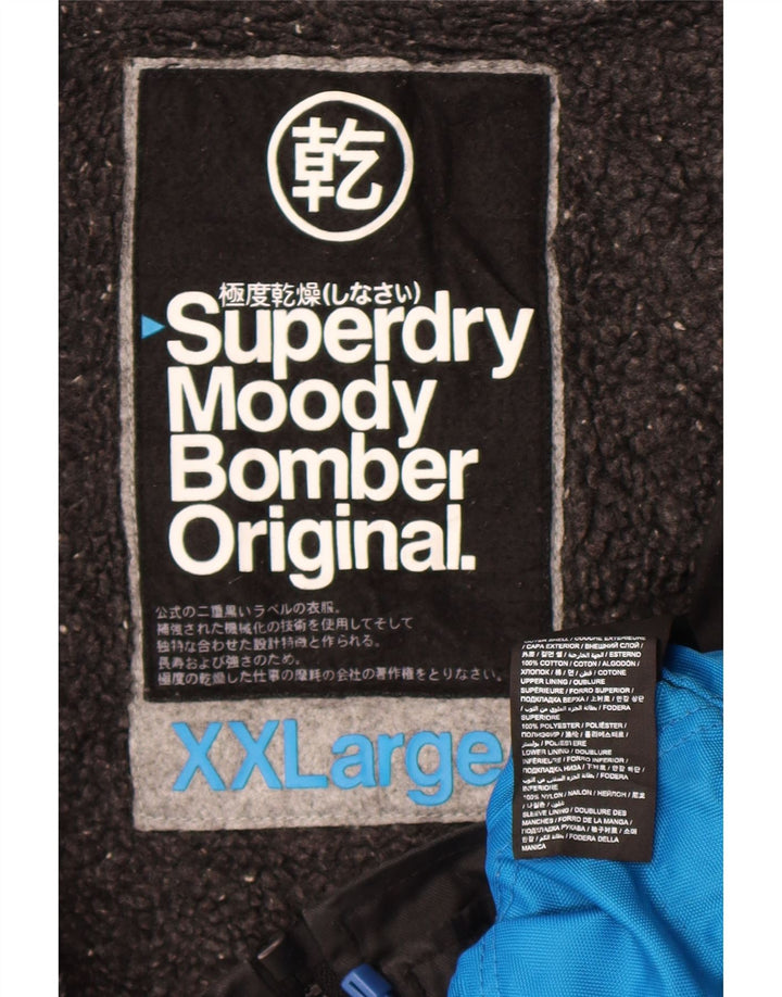 Jaqueta bomber masculina Superdry The Windbomber UK 44 2XL algodão preto