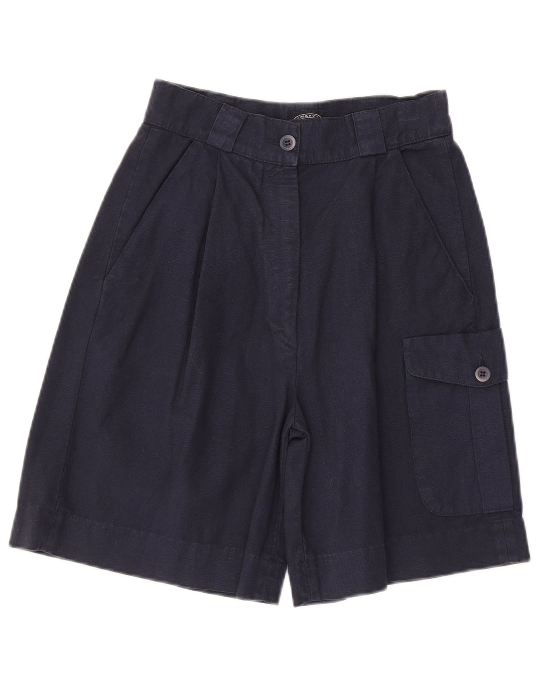 Shorts cargo feminino azul marinho com cintura alta IT 40 pequeno W24 azul marinho