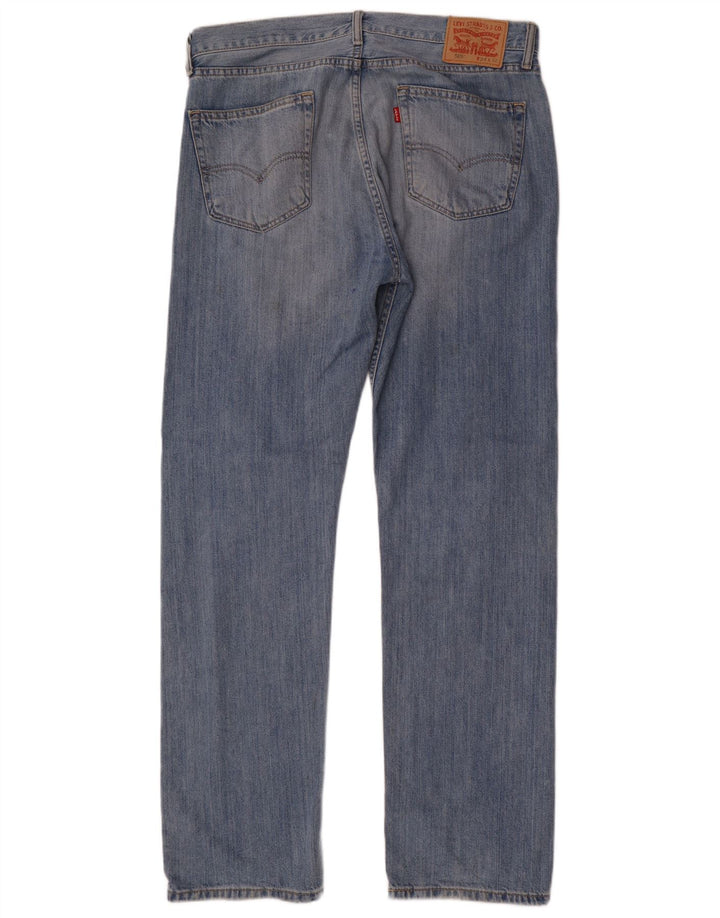 Levi's Masculino 505 Straight Jeans W34 L32 Azul Algodão