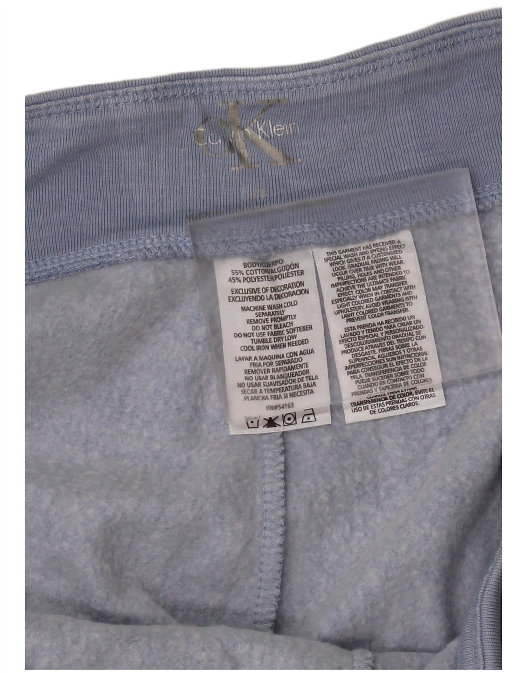 CALVIN KLEIN Calça capri feminina joggers Reino Unido 16 grande azul