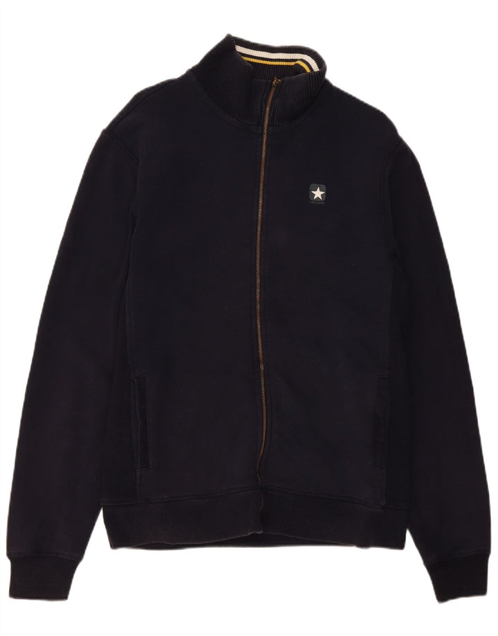 Converse masculino agasalho top jaqueta pequena algodão azul marinho