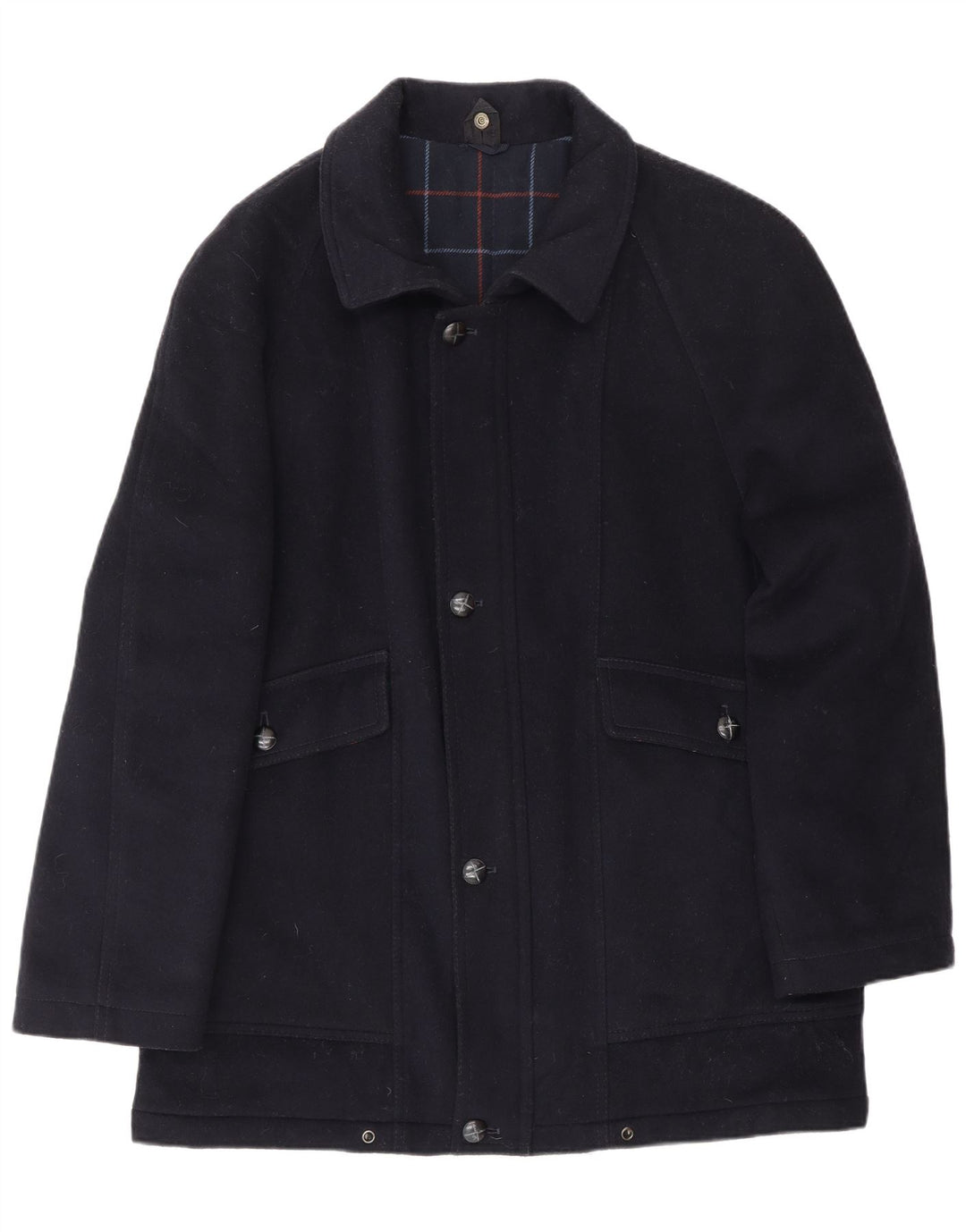 Sobretudo masculino Dolomite IT 48 lã azul marinho médio